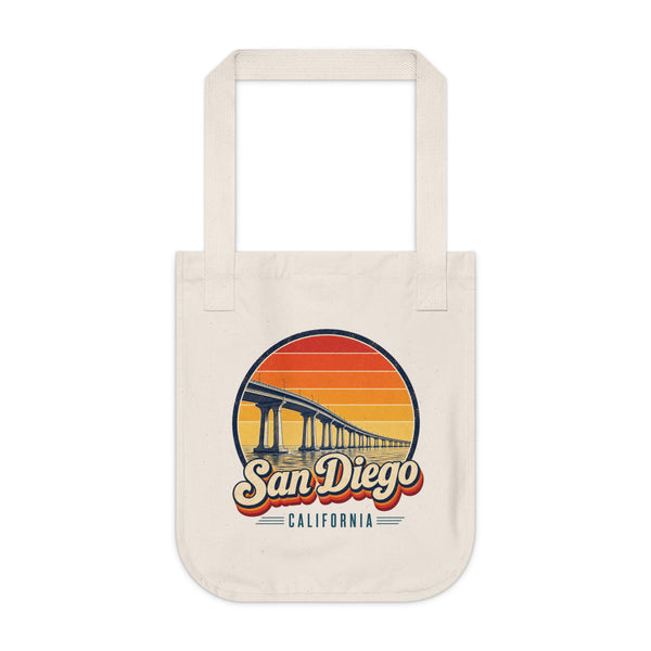 San Diego Retro Sunset Tote Bag