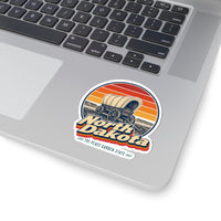 North Dakota Pioneer Covered Wagon Sticker