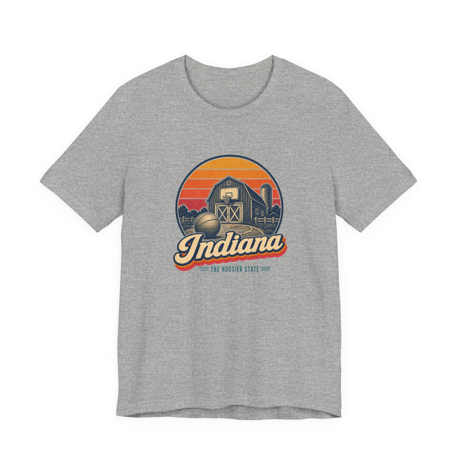 Indiana Basketball Hoop On Barn Tee