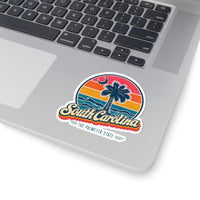 South Carolina Retro Sunset Sticker