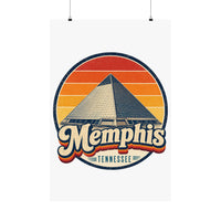 Memphis Retro Sunset Poster