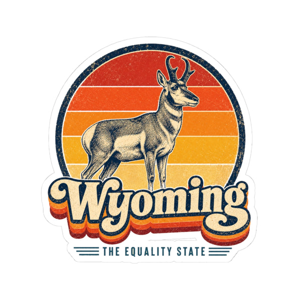 Wyoming Pronghorn Antelope Sticker