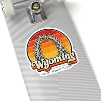 Wyoming Elk Antler Arch Sticker