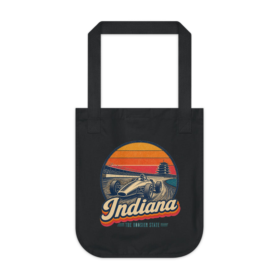 Indiana Vintage Open Wheel Race Car Tote Bag