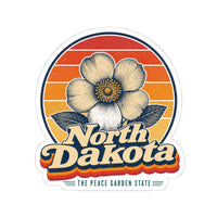 North Dakota Wild Prairie Rose Sticker