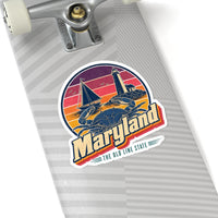 Maryland Retro Sunset Sticker
