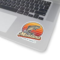 Montana Trout Leaping Sticker
