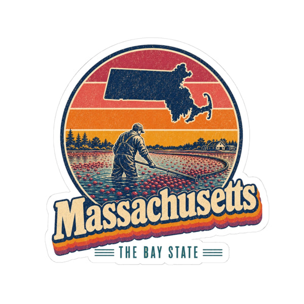 Massachusetts Cranberry Bog Sticker