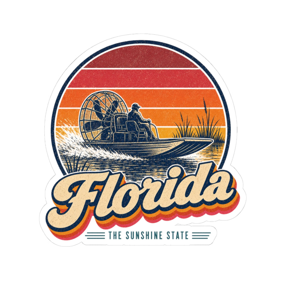 Florida Everglades Airboat Sticker