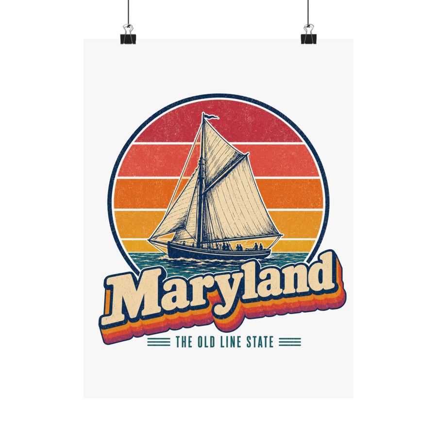 Maryland Skipjack Sailboat Poster