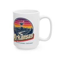 Arkansas Retro Sunset Mug