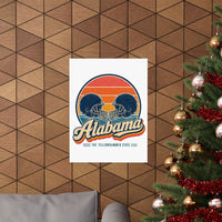Alabama College Football Rivalry Poster