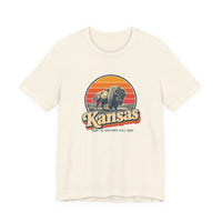 Kansas Buffalo On Prairie Tee