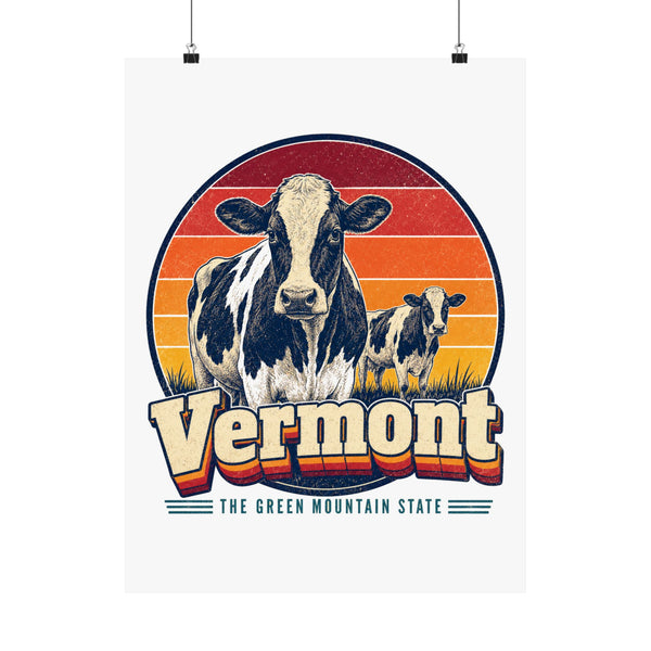 Vermont Dairy Cows Poster