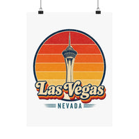 Las Vegas Retro Sunset Poster