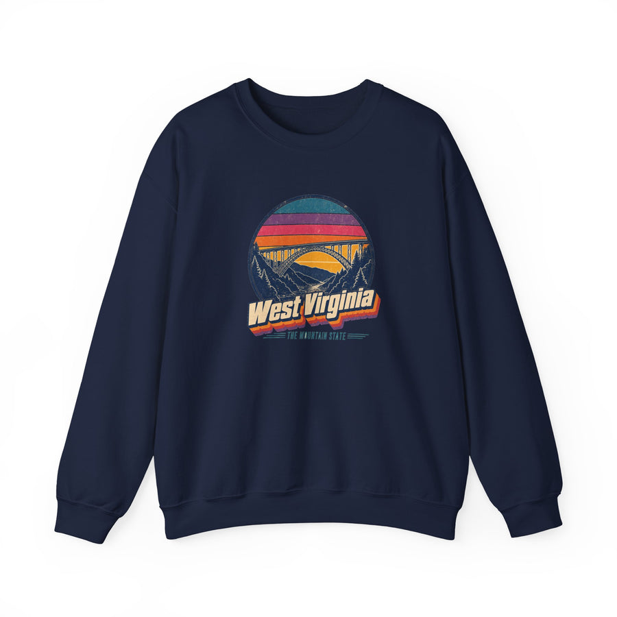 West Virginia Retro Sunset Sweatshirt