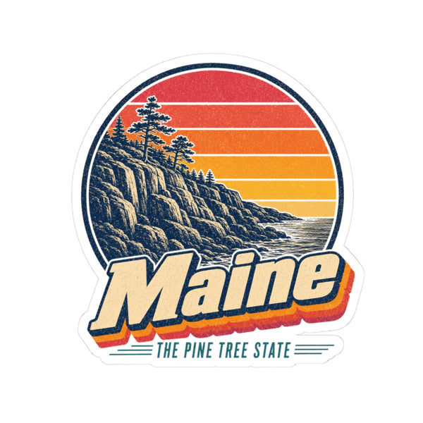 Maine Acadia Coastline Sticker
