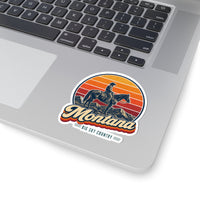 Montana Cowboy On Horseback Sticker