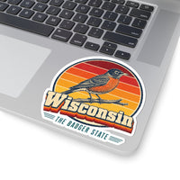 Wisconsin American Robin Sticker
