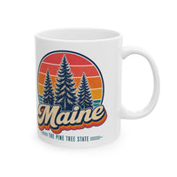 Maine Pine Trees Mug
