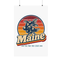 Maine Wild Blueberries Poster
