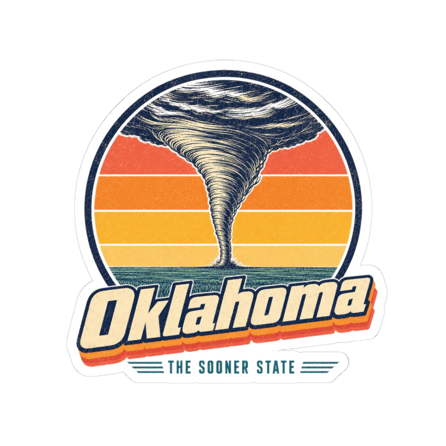 Oklahoma Tornado On The Plains Sticker