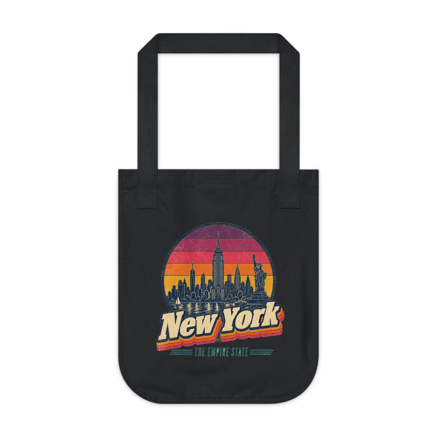 New York Retro Sunset Tote Bag