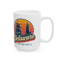 Delaware Retro Sunset Mug