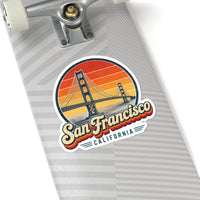 San Francisco Retro Sunset Sticker