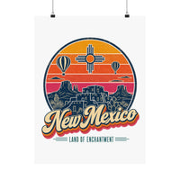 New Mexico Retro Sunset Poster