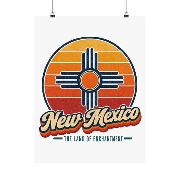 New Mexico Zia Sun Symbol Poster