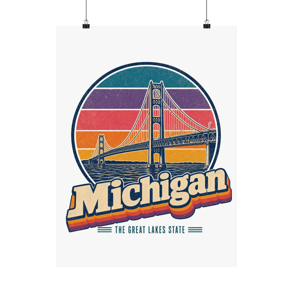 Michigan Mackinac Bridge Poster