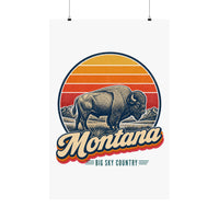 Montana Bison Poster
