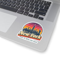 New York Retro Sunset Sticker