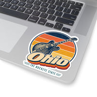 Ohio Rock And Roll Guitar Sticker