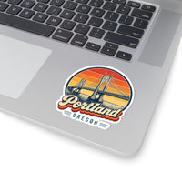 Portland Retro Sunset Sticker