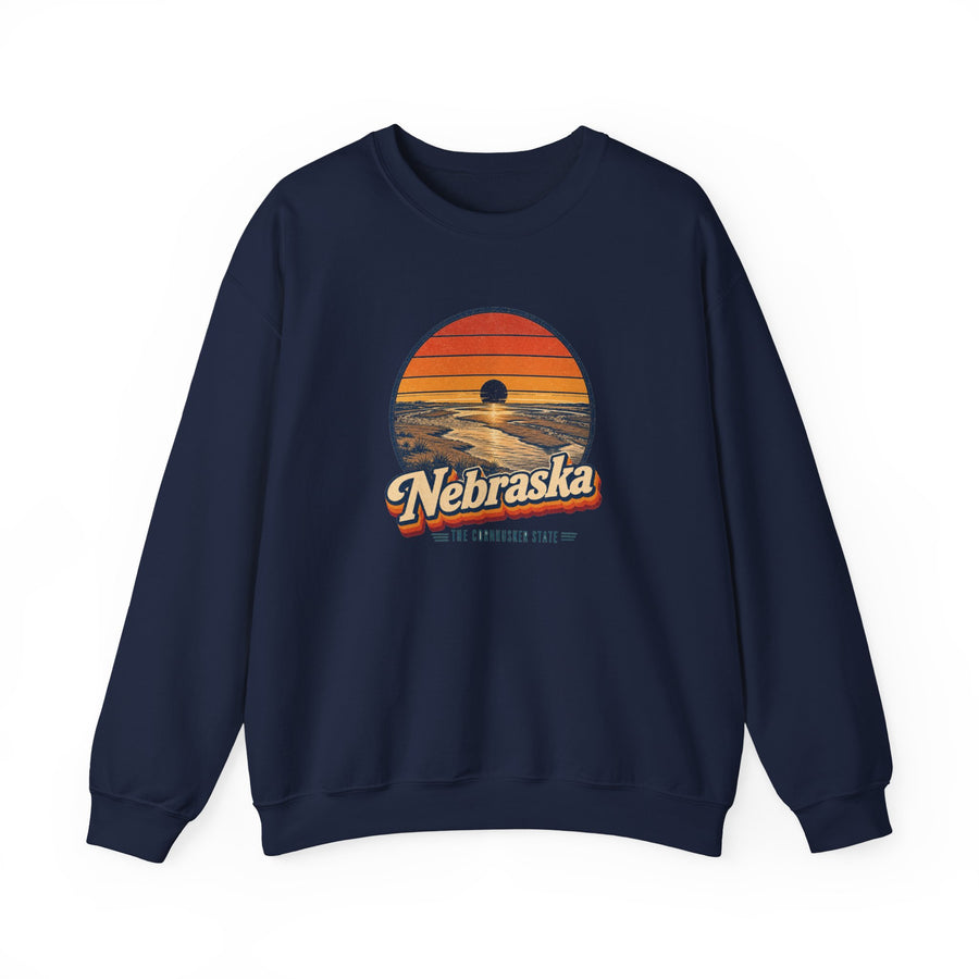Nebraska Platte River Sunset Sweatshirt