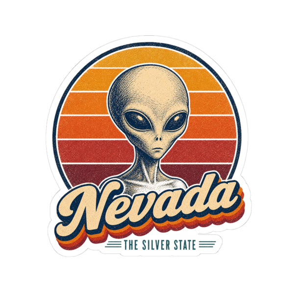 Nevada Area 51 Alien Sticker