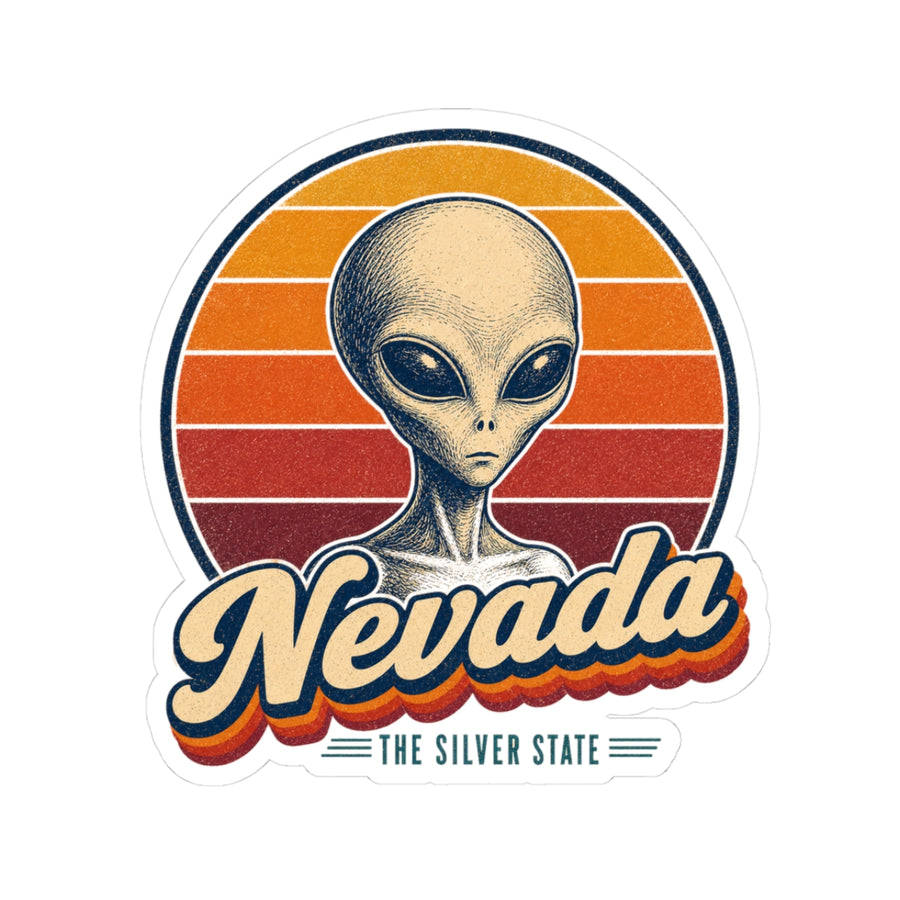 Nevada Area 51 Alien Sticker