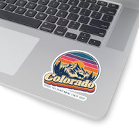 Colorado Retro Sunset Sticker