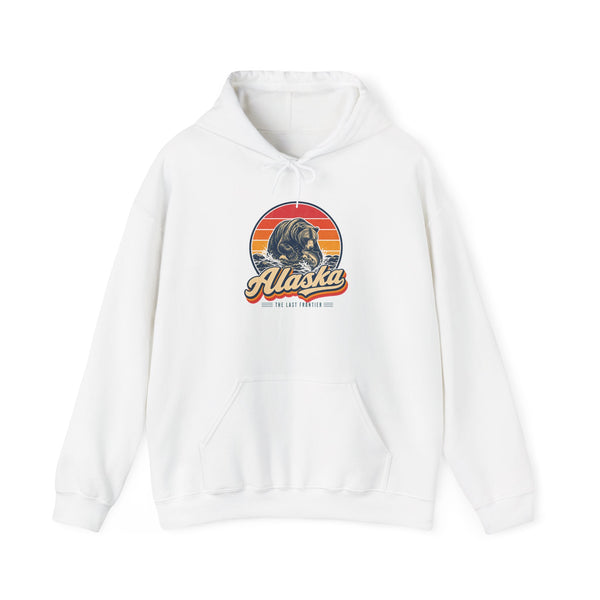 Alaska Grizzly Bear Catching Salmon Hoodie