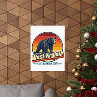 West Virginia Black Bear Poster
