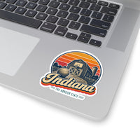 Indiana Basketball Hoop On Barn Sticker