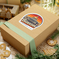Boston Retro Sunset Sticker