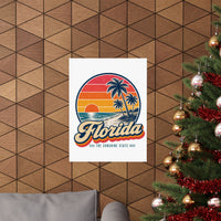 Florida Palm Trees And Beach Poster