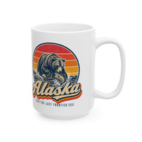 Alaska Grizzly Bear Catching Salmon Mug