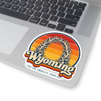Wyoming Elk Antler Arch Sticker