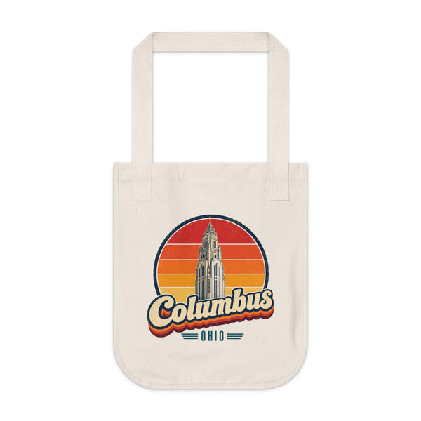 Columbus Retro Sunset Tote Bag