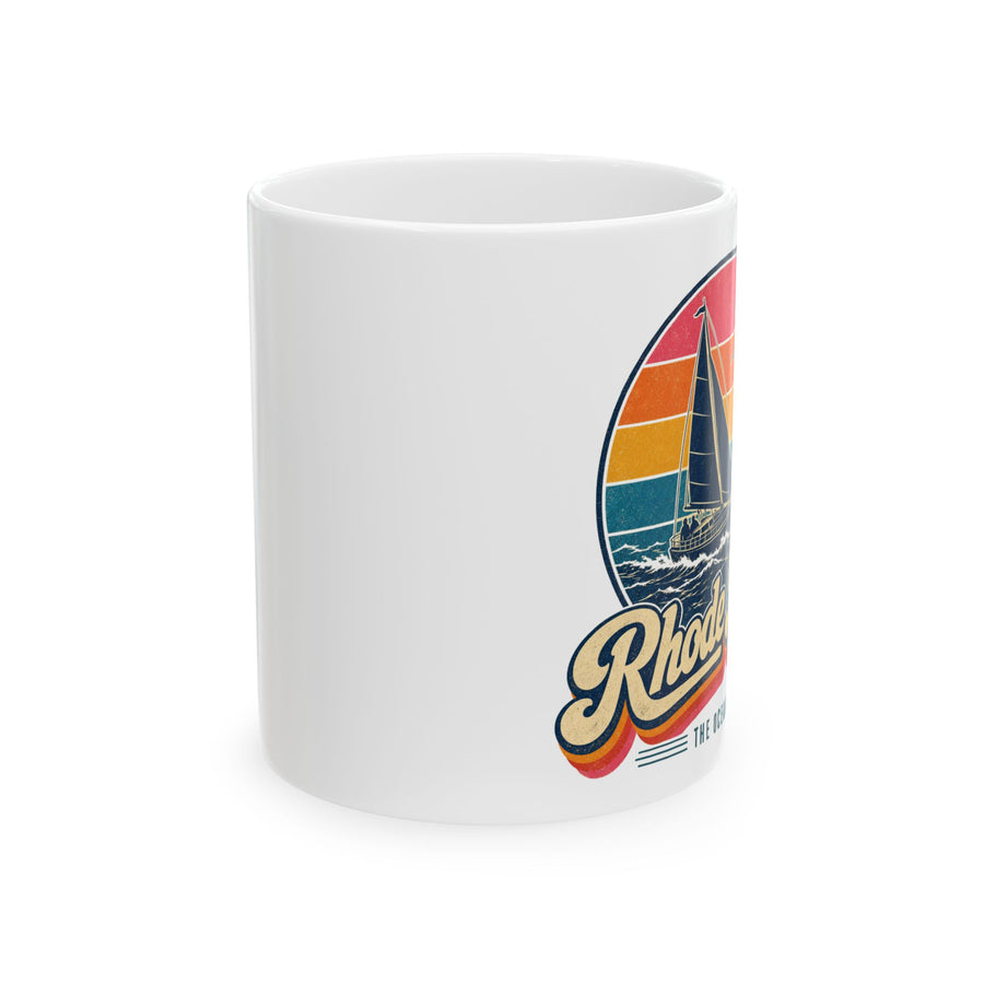 Rhode Island Retro Sunset Mug