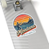 Montana Fly Fishing River Sticker